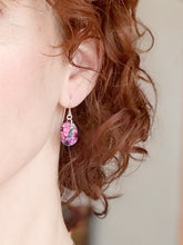 Load image into Gallery viewer, Wild Orange Mini Dangle Earrings