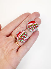 Load image into Gallery viewer, Holiday Bulbs Dangle Earrings