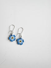 Load image into Gallery viewer, Forget-me-not Dainty Dangle (Silver) Earrings