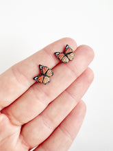 Load image into Gallery viewer, Monarch Butterfly Studs