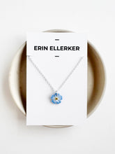 Load image into Gallery viewer, Forget-me-not Simple Silver Necklace