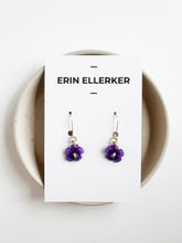 Load image into Gallery viewer, Violet Dainty Dangle (Gold) Earrings