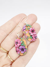 Load image into Gallery viewer, Wild Orange Medium Dangle Earrings