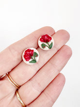 Load image into Gallery viewer, Poppy Circle Stud Earrings
