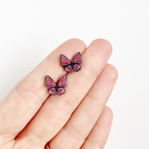 Butterfly Stud in Pink