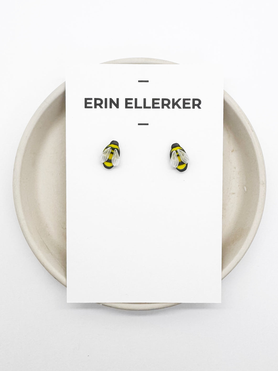 Tiny Bees Stud Earrings