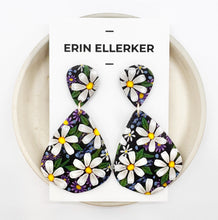 Load image into Gallery viewer, Dusky Daisies Statement Dangle Earrings
