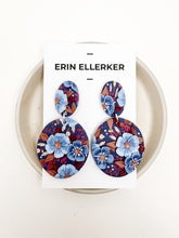 Load image into Gallery viewer, Winter Blues Large Statement Earrings
