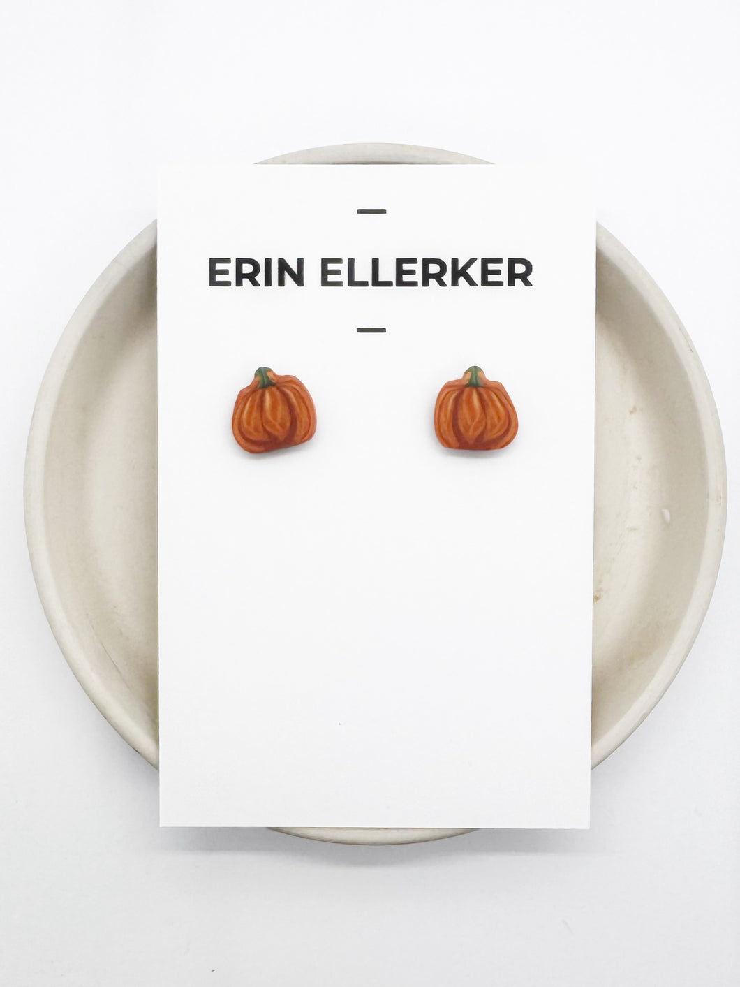 Pumpkin Stud Earrings