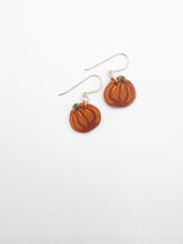 Load image into Gallery viewer, Pumpkin Dangle Earrings
