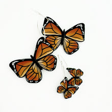 Load image into Gallery viewer, Monarch Butterfly Small Hoop Earrings
