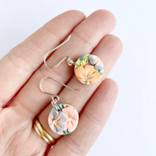 Load image into Gallery viewer, Pastel Bouquet Small Circle Dangle Earrings
