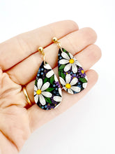 Load image into Gallery viewer, Dusky Daisies Medium Dangle Earrings
