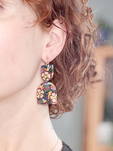 Load image into Gallery viewer, Fall Kaleidoscope Large Dangle Earrings
