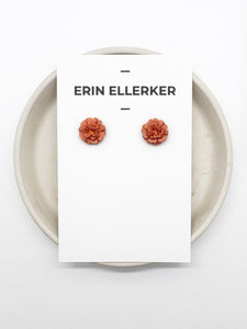 Marigold Flower Stud Earrings (Small)
