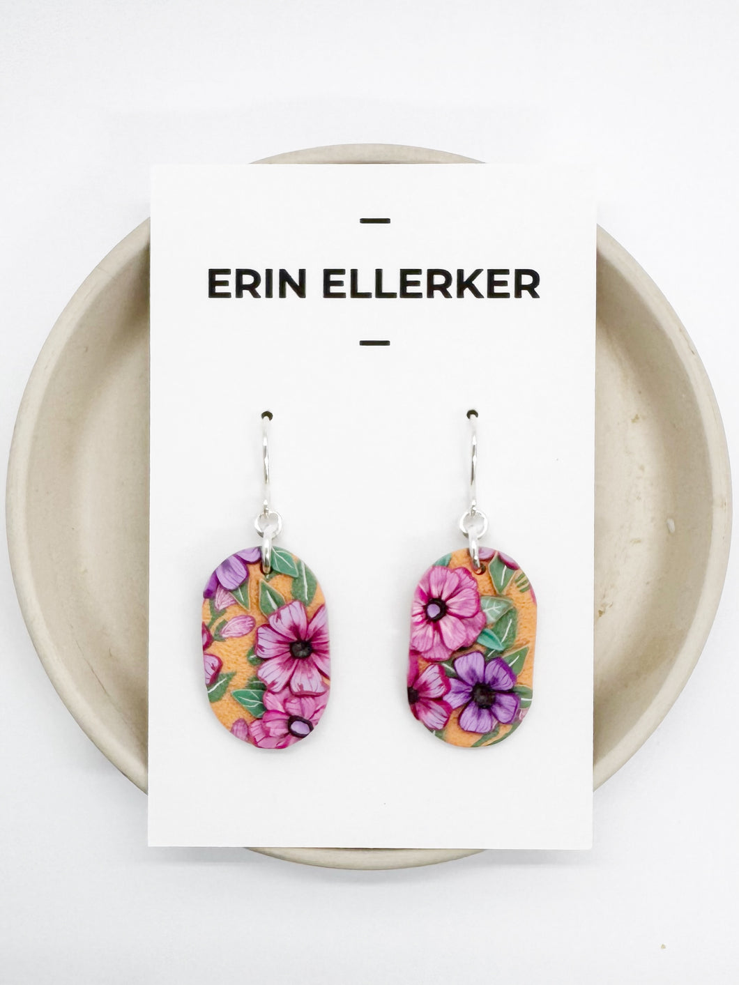 Wild Orange Medium Dangle Earrings