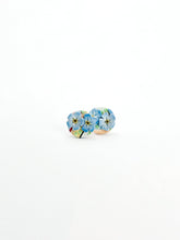 Load image into Gallery viewer, Watercolour Forget-Me-Nots Circle Stud
