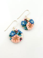 Load image into Gallery viewer, It’s Peachy Medium Circle Dangles Earrings
