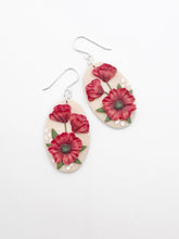 Load image into Gallery viewer, Poppy Large Oval Dangle Earrings
