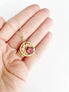 Autumn Pastels Small Pendant Necklace