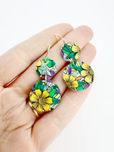 Load image into Gallery viewer, Shaded Sunset Double Dangle Earrings
