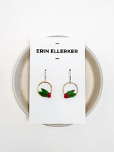 Load image into Gallery viewer, Holly Gold Circle Dangle Earrings
