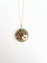 Load image into Gallery viewer, Sunflower Bouquet Large Pendant Necklace
