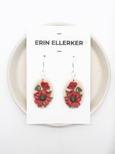 Load image into Gallery viewer, Poppy Medium Oval Dangle Earrings
