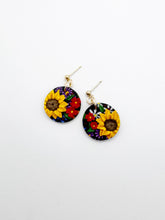 Load image into Gallery viewer, Sunflower Bouquet Medium Dangle Earrings
