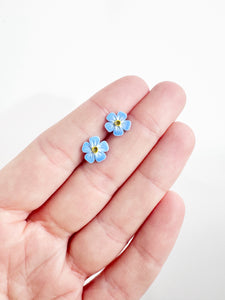 Forget-me-not Flower Stud