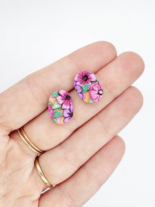 Wild Orange Stud Earrings