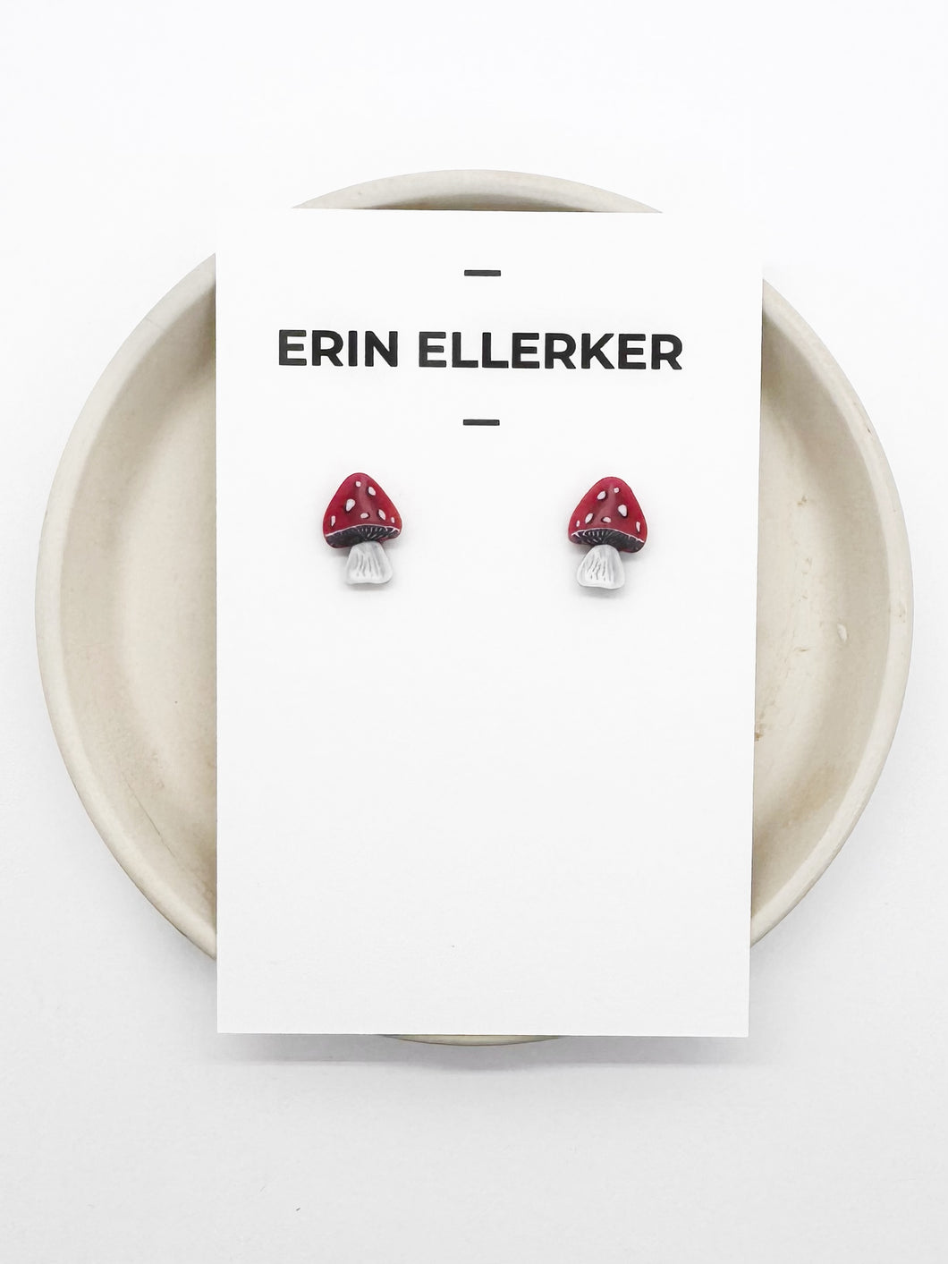 Mini Mushroom Stud Earrings