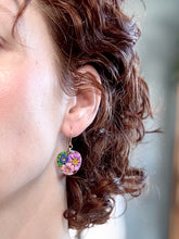 Load image into Gallery viewer, Burgundy Bouquet Small Dangle Earrings
