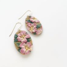 Load image into Gallery viewer, Wild Rose Medium Dangle Earrings
