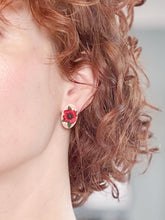 Load image into Gallery viewer, Poppy Oval Stud Earrings
