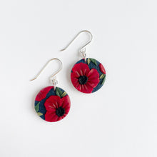 Load image into Gallery viewer, Poppy Circle Dangle Earrings
