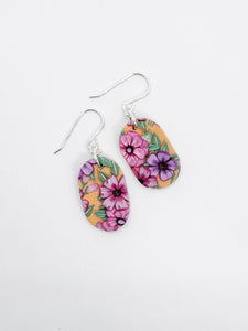 Wild Orange Medium Dangle Earrings