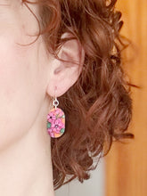 Load image into Gallery viewer, Wild Orange Medium Dangle Earrings
