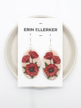 Load image into Gallery viewer, Poppy Large Oval Dangle Earrings
