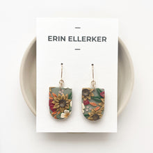 Load image into Gallery viewer, Sunflower Bouquet Medium Dangle Earrings
