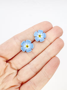 Forget-me-not Flower Stud