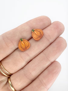 Pumpkin Stud Earrings