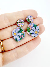 Load image into Gallery viewer, Spring Pastels Diamond Dangle Earrings
