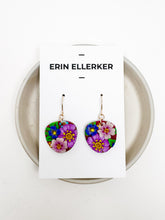 Load image into Gallery viewer, Burgundy Bouquet Small Dangle Earrings
