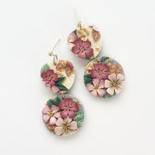 Load image into Gallery viewer, Autumn Pastels Large Dangle Earrings
