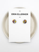 Load image into Gallery viewer, Fall Kaleidoscope Mini Stud Earrings

