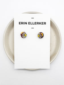 Fall Kaleidoscope Mini Stud Earrings