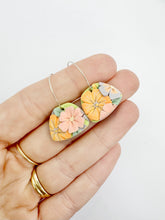 Load image into Gallery viewer, Pastel Bouquet Hoop Earrings
