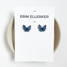 Load image into Gallery viewer, Butterfly Stud in Blue/Purple

