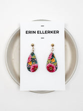 Load image into Gallery viewer, Pink &amp; Teal Small Dangle Earrings
